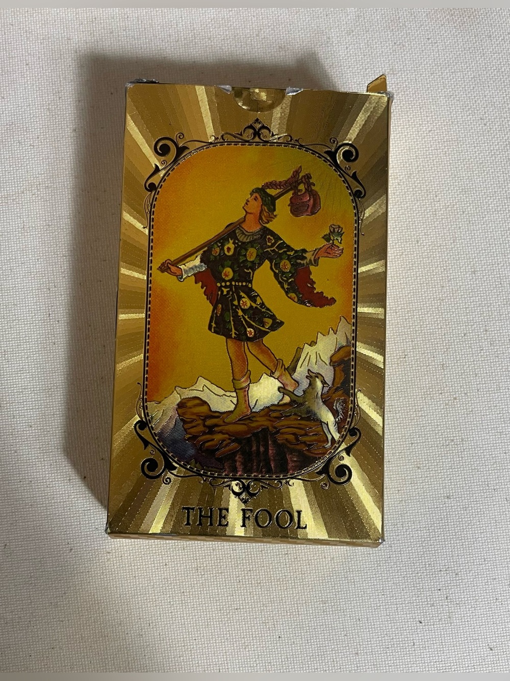 The Fool Tarot Card Deck - Gold Foil Card Backing